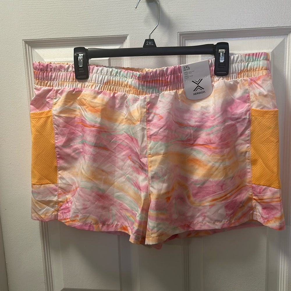 Xersion brief-lined shorts. NWT